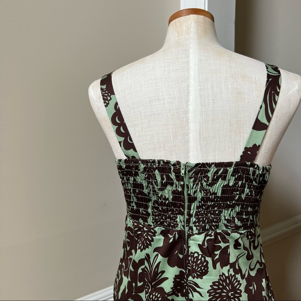 Madison Leigh - Summer to Autumn Brown and Mint Green Dress - Picture 5 of 9